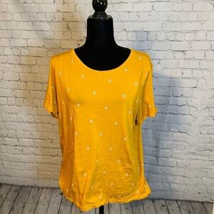 Ann Taylor Yellow Tshirt size XL